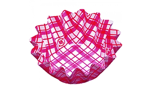 遠藤商事（株）  XAZ3708  ＴＫＧ　アヅミ産業　紙カップ　ココケース　丸型（５００枚入）　７号深　赤