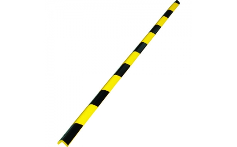 トラスコ中山（株）  TAC-132YS  ＴＲＵＳＣＯ　安心クッションＬ字型　油面接着仕様　細　黒・黄　１本入