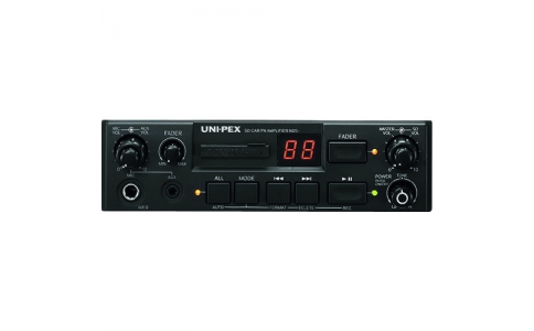 ユニペックス（株）  NDS-204A  ユニペックス　ＳＤレコーダー付車載アンプ　２０Ｗ　２４Ｖ用