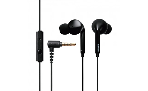 エレコム（株）  EHP-CN800MBK  エレコム　スマートフォン用ステレオヘッドホンマイク　９．２ｍｍドライバ　ブラック