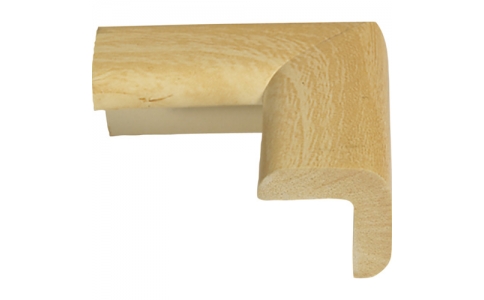 （株）カーボーイ  BS-27  カーボーイ　コーナーゴムパット　ちび４Ｐ　木目ライト