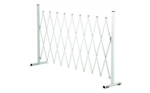 （株）山善  KT-25Y(WH)  山善　伸縮式　アルミ製　アコーディオンフェンス＿ＸＸ４８１