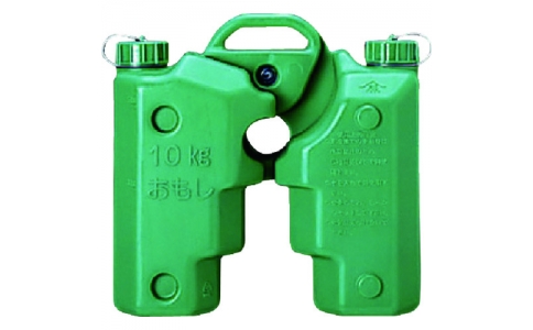 ユニット（株）  383-46  ユニット　万能おもし（グリーン）　超高分子ポリエチレン　３３０×３４０×１７０