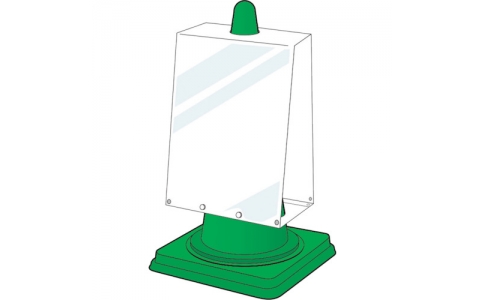 ユニット（株）  834-478  ユニット　コーンサインポケットボードＡ３両面