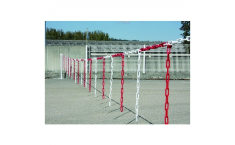 ＮＯＶＡＰ社  1360136  ＮＯＶＡＰ　注意喚起プラチェーン　バリアチェーン　レッド／ホワイト　１０ｍ