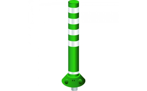 （株）グリーンクロス  6300004031  グリーンクロス　ラウンドポスト２００台座着脱一本脚ＲＰ－Ｕ１０００グリーン