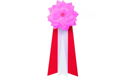 オープン工業（株）  KS-5-PK  ＯＰ　記章　バラ３枚枚タレ　（小）　桃