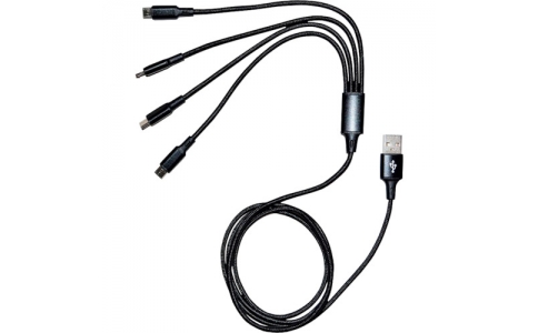 （株）エフ・アール・シー  FC-ZXPROLC  Ｆ．Ｒ．Ｃ．　４分岐ｍｉｃｒｏＵＳＢ充電ケーブル