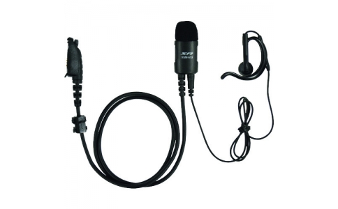 八重洲無線（株）  SSM-513ASC  スタンダード　ヘビーデューティータイピンマイク＆イヤホン（耳かけ式オープンエアータイプ）