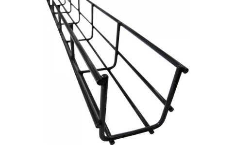 アクセレントジャパン（株）  0701-2300  ＡＸＥＬＥＮＴ　安全柵エックスガード用ケーブルトレイ　高さ６０ｍｍ　幅６０ｍｍ　長さ２３００ｍｍ　黒亜鉛メッキ