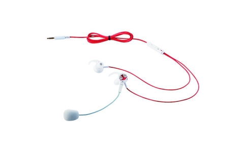 エレコム（株）  HS-GS30EWH  エレコム　耳栓タイプ通話用ヘッドセット