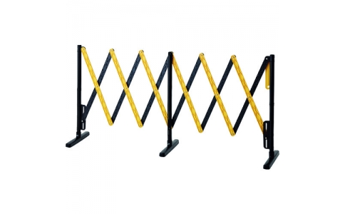 （株）日本緑十字社  132201  緑十字　伸縮式バリケードフェンス　ＢＦ－３０３０ＴＲ　Ｈ９３０×Ｗ３８０～３０００ｍｍ　ＡＢＳ樹脂