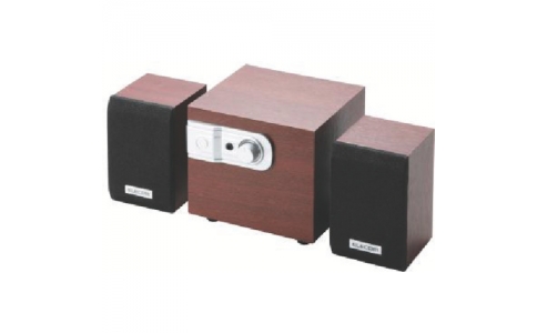 エレコム（株）  MS-W02WCH  エレコム　木のスピーカー／１０Ｗ／２．１ｃｈ／チェリーウッド