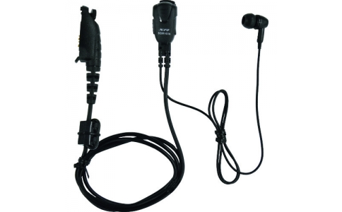 八重洲無線（株）  SSM-514DSC  スタンダード　小型タイピンマイク＆イヤホン　（イヤホン部：カナルタイプ）