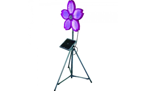 （株）仙台銘板  3050800  仙台銘板　【売切廃番】警告灯　桜サークラー　ソーラー式大型回転灯　三脚付　電源セット