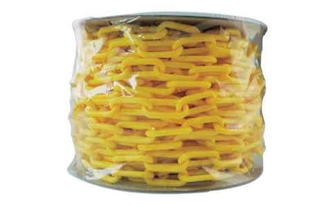 セーフラン安全用品（株）  14112  セーフラン　プラスチック製チェーン　３０ｍ　黄