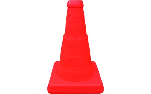 （株）ミズケイ  8201036  ミズケイ　伸縮式三角コーン＜オレンジ＞２０ｃｍ