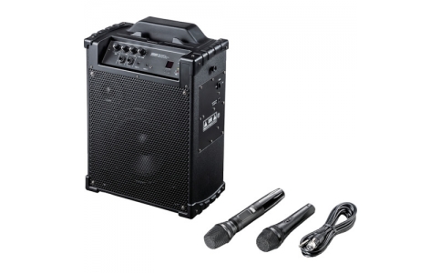 サンワサプライ（株）  MM-SPAMP10  ＳＡＮＷＡ　ワイヤレスマイク付き拡声器スピーカー