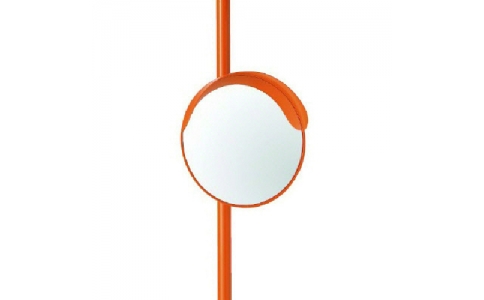 ユニット（株）  384-20A  ユニット　カーブミラー３００ｍｍΦ一面鏡ポール付　アクリル製