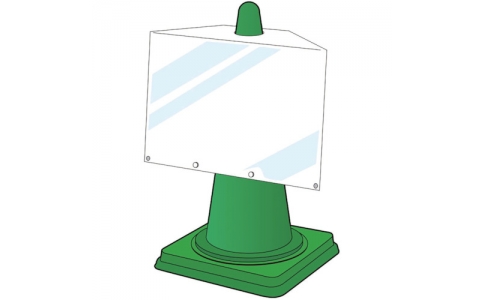 ユニット（株）  834-472  ユニット　コーンサインポケットボードＡ３ヨコ