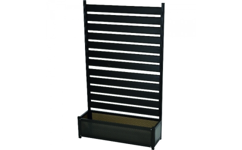 （株）山善  KAPF-90150(DBR)  山善　アルミプランターフェンス　（幅９０　高さ１４９）＿２３１６４　ダークブラウン