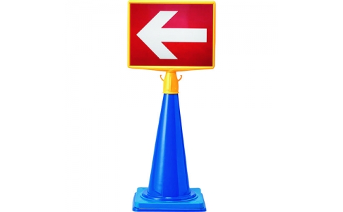 ユニット（株）  874-604  ユニット　コーンサイントップ２　反射赤／白矢印