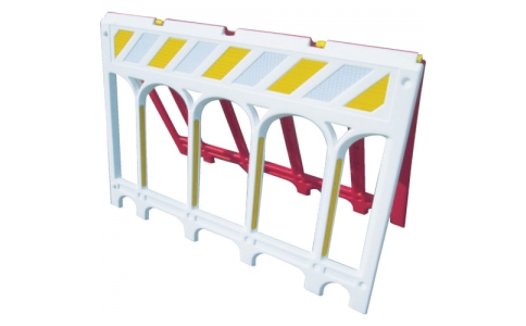 （株）仙台銘板  3191200  仙台銘板　ネオスーパーバリ　赤白　Ａ型バリケード