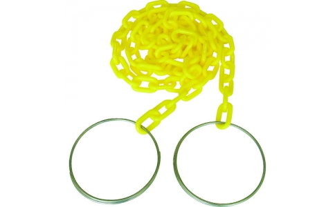 （株）ニッサチェイン  C-254  ニッサチェイン　コーンチェイン　６ｍｍ×２ｍ　黄