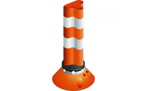 （株）グリーンクロス  6300003987  グリーンクロス　ポストフレックス　スタンダードＬＥＤタイプ　ＰＦ－Ｌ４００　オレンジ