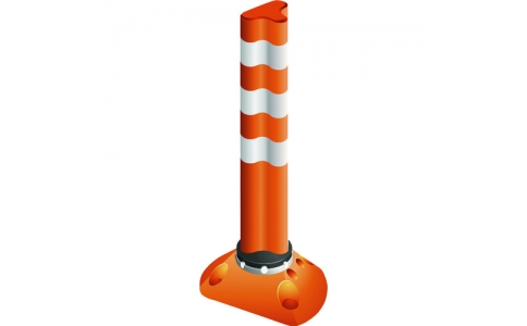 （株）グリーンクロス  6300004009  グリーンクロス　ポストフレックス　スリムベースＬＥＤタイプ　ＰＦ－ＳＬ８００　オレンジ