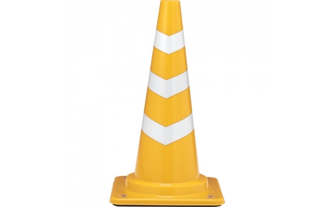 三甲（株）  8Y0380  サンコー　コーンベット付カットスコッチコーンＭ　８Ｙ０３８０　６６０Ｈφ４０黄