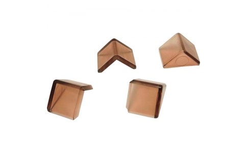 和気産業（株）  TSL-005  ＷＡＫＩ　コーナーガードＳ　ＴＳＬ－００５　クリアＢＲ　４個入り