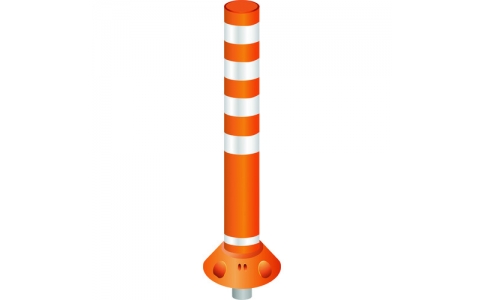 （株）グリーンクロス  6300004027  グリーンクロス　ラウンドポスト２００台座着脱一本脚ＲＰ－Ｕ１０００オレンジ