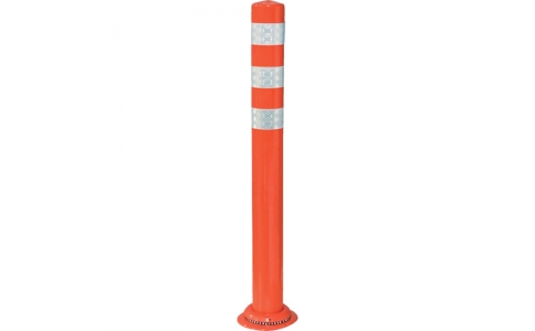 積水樹脂（株）  PCCTR-40RW-SN  積水　車線分離標　ポールコーンＣＩＴＹ　Ｒ　コンクリート接着用（スチールスペーサータイプ）　ＰＣＣＴＲ－４０ＲＷ－ＳＮ　赤