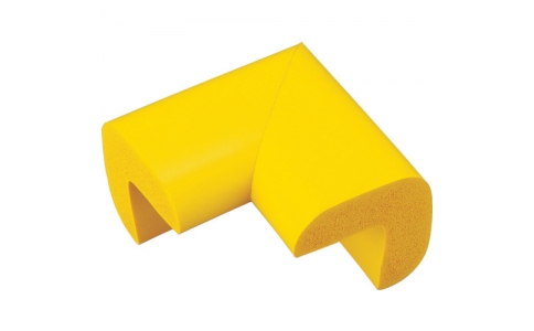 トラスコ中山（株）  TAC-370Y  ＴＲＵＳＣＯ　安心クッション　コーナー用　小　４個入り　イエロー