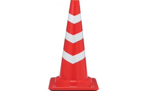 三甲（株）  8Y0381  サンコー　コーンベット付カットスコッチコーンＭ　８Ｙ０３８１　６６０Ｈφ４０赤