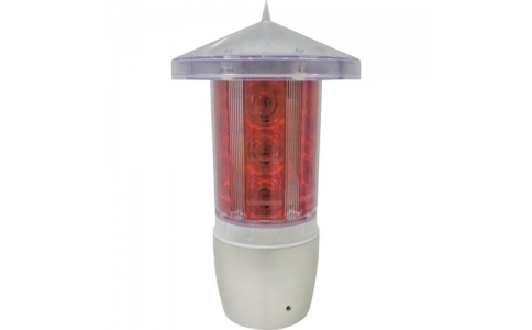 （株）グリーンクロス  6300021924  グリーンクロス　ソーラー式ＬＥＤ回転灯　ソラカ　ＪＳＬ－１８Ｒ