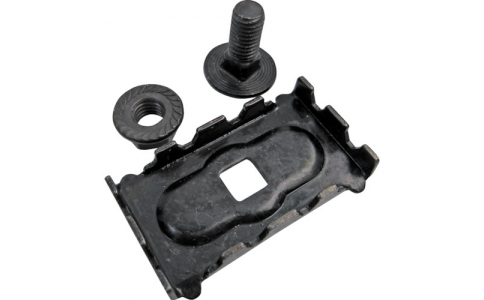 アクセレントジャパン（株）  2705  ＡＸＥＬＥＮＴ　安全柵エックスガード用ケーブルトレイ　Ｘ５ブラケット　ボルトとナット付　黒亜鉛メッキ（各２０個入り）