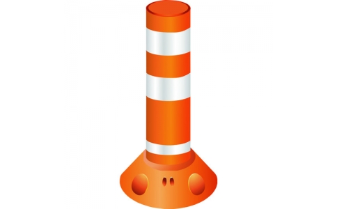 （株）グリーンクロス  6300004016  グリーンクロス　ラウンドポスト　２００台座　接着固定　ＲＰ４００　オレンジ