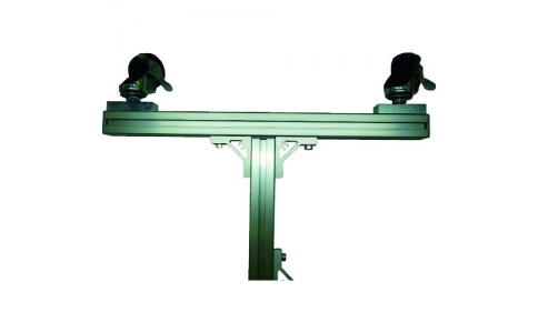 トラスコ中山（株）  AFKC  ＴＲＵＳＣＯ　アルミ安全フェンス用Ｔ字型脚キャスター付　シルバー