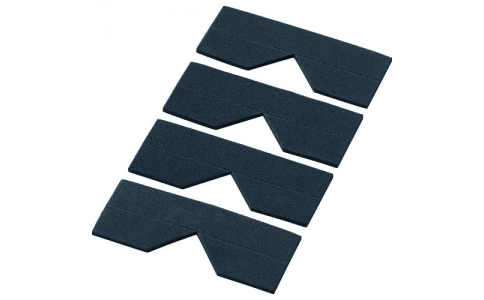 トラスコ中山（株）  TECC-50BK  ＴＲＵＳＣＯ　エッジクッションテープ　コーナー用　ブラック　４枚入