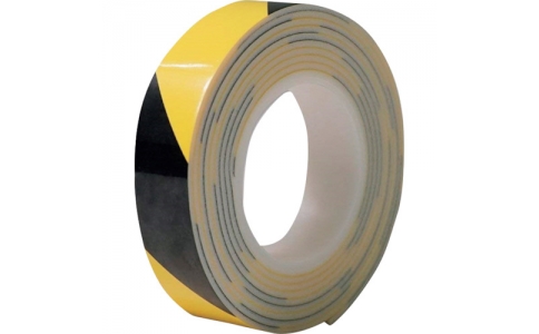 セーフラン安全用品（株）  12065  セーフラン　クッショントラテープ　幅３０ｍｍ×３ｍ　黄黒