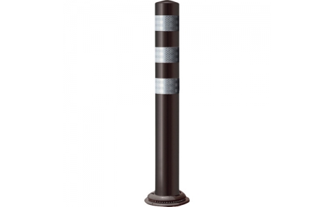 積水樹脂（株）  PCCT-40DBW-M16  積水　車線分離標　ポールコーンＣＩＴＹ　一本脚　ＰＣＣＴ－４０ＤＢＷ－Ｍ１６　ダークブラウン