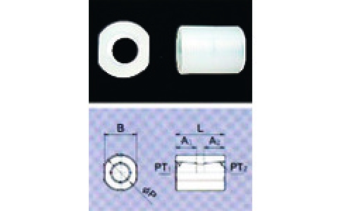 東京硝子器械（株）  457-17-80-84  ＴＧＫ　ソケット　ＰＴ１／４ＮＰＴ×ＰＴ１／４　５個入