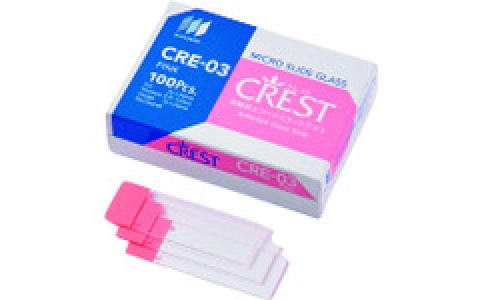 東京硝子器械（株）  863-14-16-81  ＴＧＫ　コートスライドグラス　ＣＲＥ－０１　ホワイト　１００枚