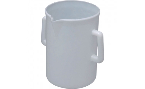 瑞穂化成工業（株）  0518  瑞穂　ポリ両手付ビーカー１０Ｌ