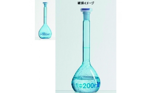 東京硝子器械（株）  814-11-05-26  ＴＧＫ　ＰＵＲコーティングメスフラスコ　１０００ｍＬ