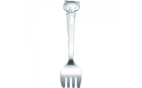 遠藤商事（株）  OKT1302  ＴＫＧ　１８－０　キッズスプーン・フォーク　キャット　フォーク