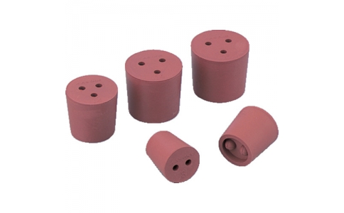 アズワン（株）  1-7649-01  ＡＳ　穴付き赤ゴム栓　８号　１個入