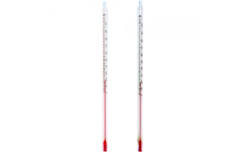 東京硝子器械（株）  801-53-10-13  ＴＧＫ　短形赤液温度計　０－１００℃　１８０Ｌ